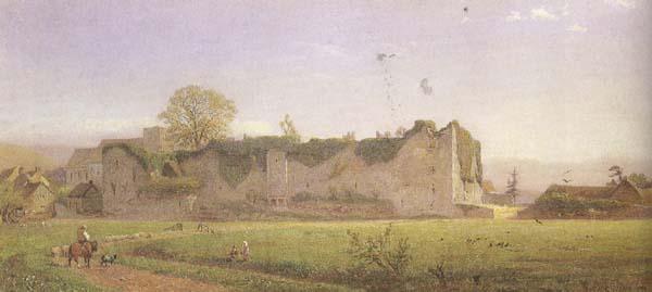Henry George Hine,RI Amberley Castle (mk46) Norge oil painting art